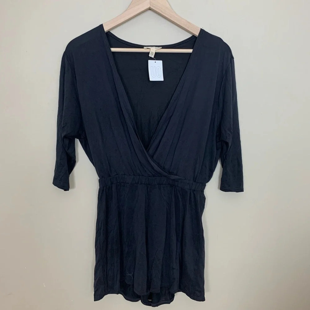 UO Silence + Noise • Drape Front Romper
